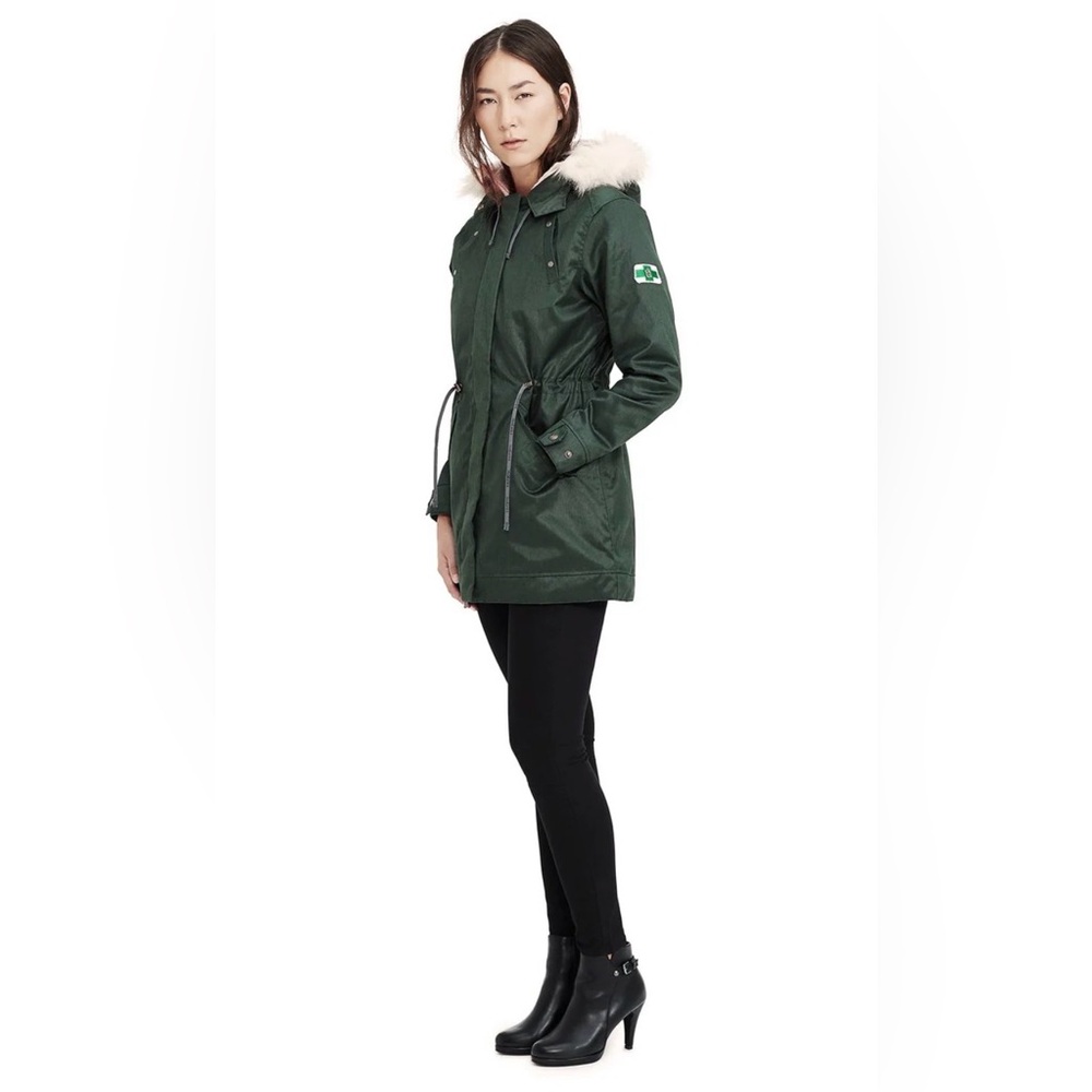 (NWT) HoodLamb | Nordic Lights Parka Coat - Army Green